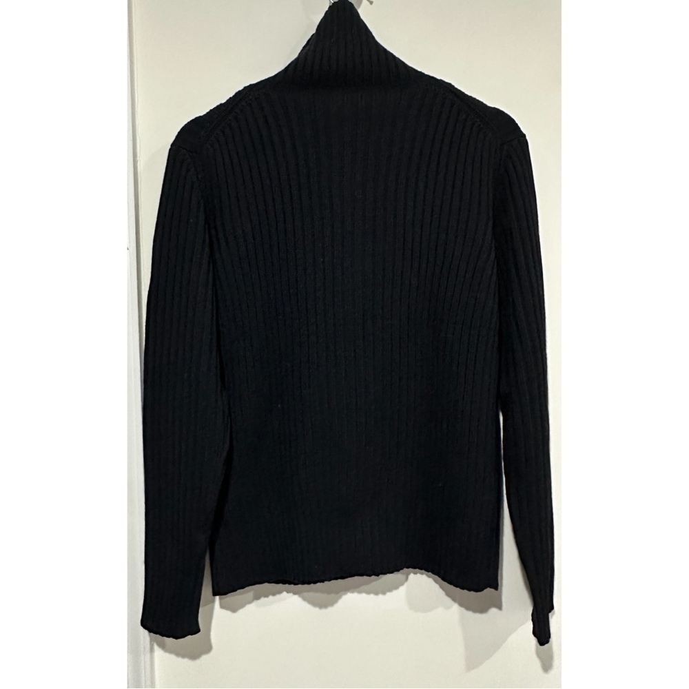 Etro Milano Men's Black Ribbed Wool Sweater - Picture 3 of 10